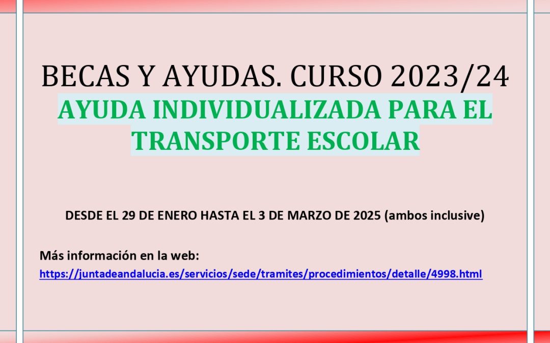 AYUDAS AL TRANSPORTE