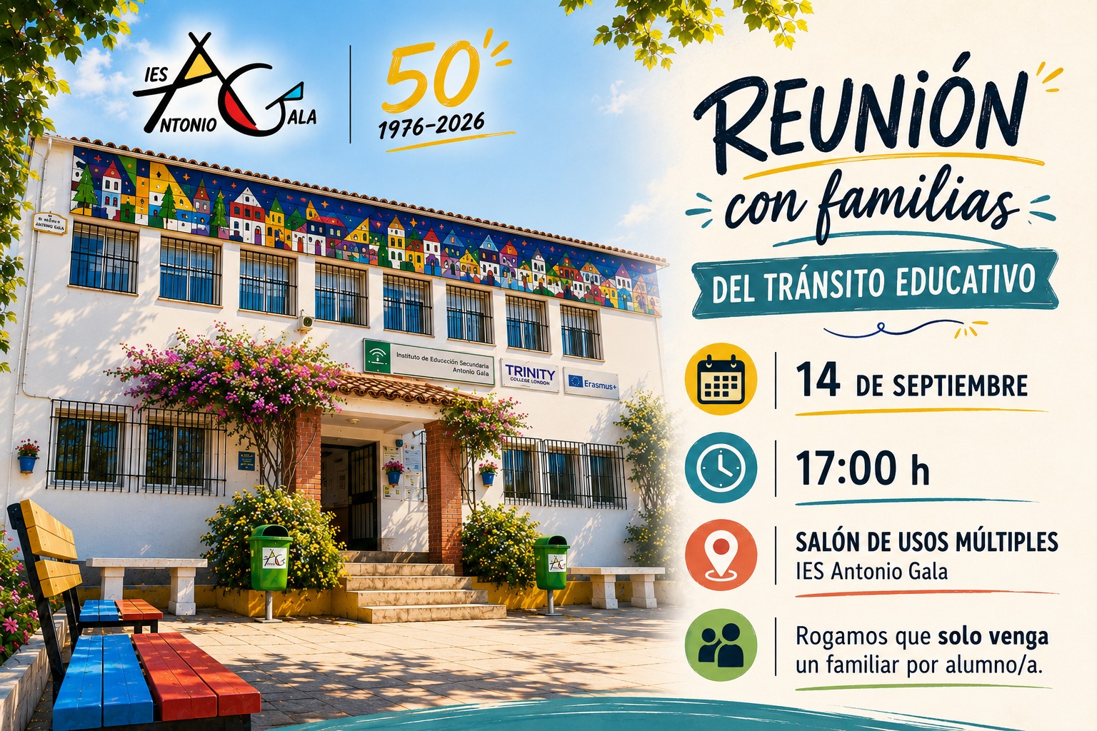 Cita familias adscritos septiembre_CARTEL