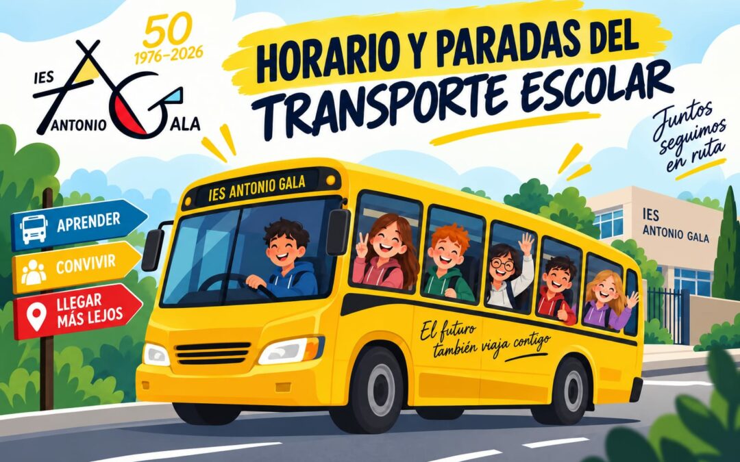 Horarios y paradas del transporte escolar