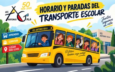 Horarios y paradas del transporte escolar